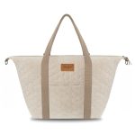 torba do wózka XL velvet ciepły beż