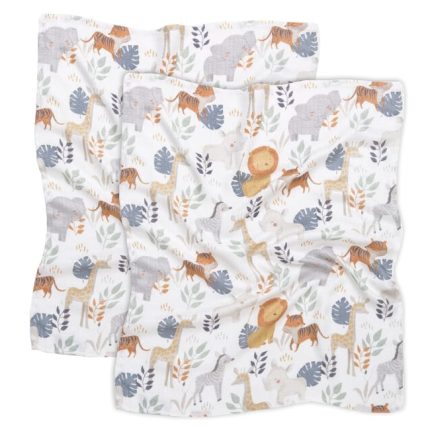 2-pack pieluszek S <b> bambusowych</b><em> Wild Safari </em>