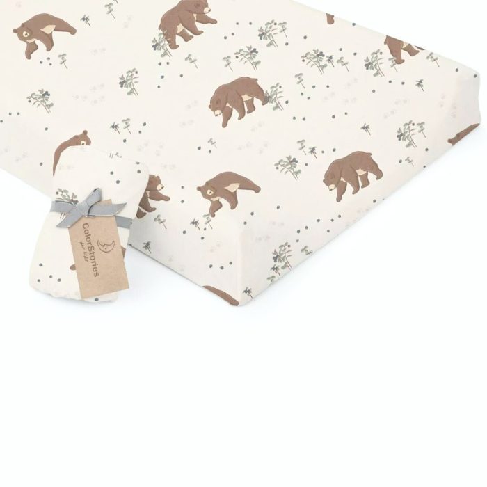 Cotton Changing Mat Fitted Sheet <em> Temo </em> - Image 1