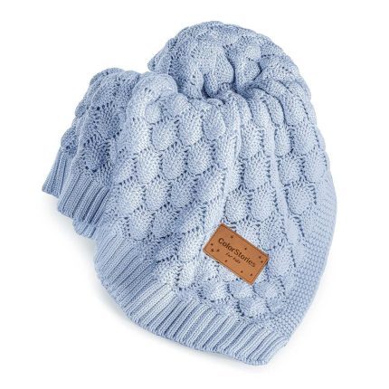 kocyk bambusowy fema Baby blue