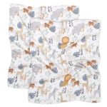 Bamboo Muslin Cloth <b> 50x60 cm 2-Pack </b><em> Wild Safari </em>
