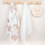 2-pack pieluszek S <b> bambusowych</b><em> Forest Friends / Playground</em> - obrazek 2