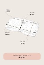 Mufka <b> do wózka z barankiem </b> <em> kremowa </em> - obrazek 11