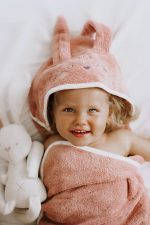 Ręcznik Królik Duży <b> pudrowy róż </b><em> Forest Friends</em> - obrazek 3