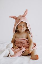 Ręcznik Królik Duży <b> pudrowy róż </b><em> Forest Friends</em> - obrazek 4