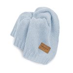 Kocyk Bawełniany <b> Leo </b> <em> Baby blue</em> - obrazek 7