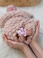 Bamboo Baby Blanket <b> Fema </b> <em> Pastel Pink </em> - Image 10