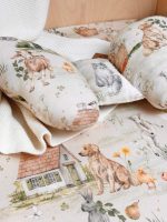 Prześcieradło <b>do łóżeczka 120x60cm</b><em> Little Farm </em> - obrazek 14