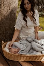 Ciepły Kocyk Bawełniany <b> z polarem </b> <em> Nico Jasny Szary </em> - obrazek 14