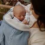 Warm Cotton <b> Fleece Lined Baby Blanket </b> <em> Nico Ocean Blue </em> - Image 2