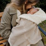 Ciepły Kocyk <b> bawełniany z barankiem</b> <em> Bruno Baby Blue </em> - obrazek 7