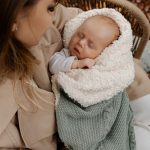 Ciepły Kocyk <b> bawełniany z barankiem</b> <em> Bruno Baby Blue </em> - obrazek 6