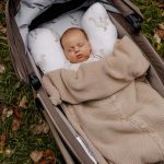 Ciepły Kocyk Bawełniany <b> z polarem </b> <em> Nico Jasny Szary </em> - obrazek 5