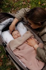 Ciepły Kocyk Bawełniany <b> z polarem </b> <em> Nico Baby Blue </em> - obrazek 5