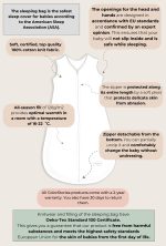 Baby Sleeping Bag <b>2.5 TOG 6-18 </b> <em>Herbs</em> - Image 12