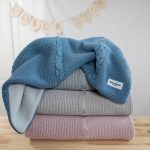 Warm Cotton <b> Fleece Lined Baby Blanket </b> <em> Nico Ocean Blue </em> - Image 9