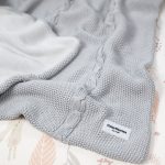 Ciepły Kocyk Bawełniany <b> z polarem </b> <em> Nico Jasny Szary </em> - obrazek 11