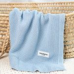 Kocyk Bambusowy <b> Bibi </b> <em>Baby blue</em> - obrazek 10