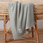 Bamboo Baby Blanket <b> Bibi </b> <em>Olive</em> - Image 8