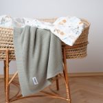 Bamboo Baby Blanket <b> Bibi </b> <em>Olive</em> - Image 9