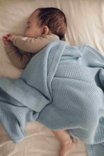 Kocyk Bambusowy <b> Bibi </b> <em>Baby blue</em> - obrazek 4