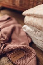 Bamboo Baby Blanket <b> Bibi </b> <em>Dusty Rose</em> - Image 8