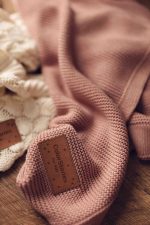 Bamboo Baby Blanket <b> Bibi </b> <em>Dusty Rose</em> - Image 6