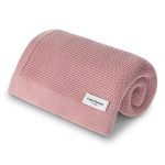 Bamboo Baby Blanket <b> Bibi </b> <em>Dusty Rose</em> - Image 10