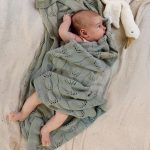 Kocyk Bambusowy <b>Ivi</b><em> Oliwkowy </em> - obrazek 3