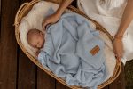 Cotton Baby Blanket <b> Leo </b> <em> Baby Blue</em> - Image 2