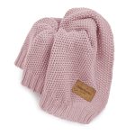 Kocyk Bawełniany <b> Leo </b> <em>Brudny róż</em>