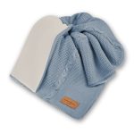 Warm Cotton <b> Fleece Lined Baby Blanket </b> <em> Nico Ocean Blue </em> - Image 14