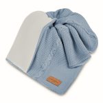 Warm Cotton <b> Fleece Lined Baby Blanket </b> <em> Nico Ocean Blue </em> - Image 13