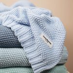 Kocyk Bawełniany <b> Leo </b> <em> Baby blue</em> - obrazek 4