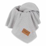 Bamboo <b> Baby Blanket Emma </b> <em> Light Grey </em>