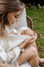 Pieluszki muślinowe <b> 2 szt. 50x60 cm </b><em> różowy i kremowy </em> - obrazek 8