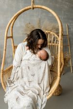 Bamboo Blanket/Swaddle <b>120x120 cm</b><em> Herbs </em> - Image 13