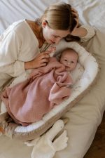 Bamboo Baby Blanket <b> Bibi </b> <em>Dusty Rose</em> - Image 3