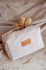 Kosmetyczka M 23x18 cm <em> Velvet Beżowy </em> - obrazek 3