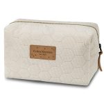 Kosmetyczka M 23x18 cm <em> Velvet Ciepły Beż </em>