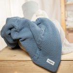 Warm Cotton <b> Fleece Lined Baby Blanket </b> <em> Nico Ocean Blue </em> - Image 8
