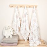 Otulacz <b> bambusowy muślinowy 100x120 </b><em> Bunny NEW </em> - obrazek 3