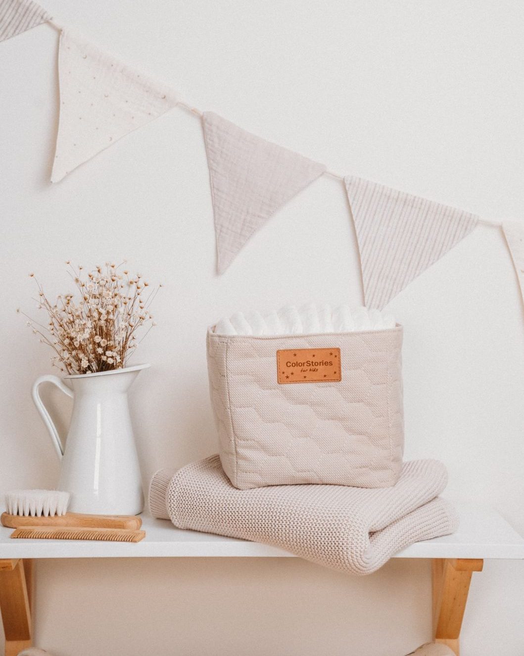 Pojemnik L <b>na akcesoria </b> <em> Velvet Ciepły Beż </em> - obrazek 5