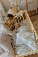 Pościel dla niemowlaka<b> z wypełnieniem 75x100 cm </b> <em> Happy Goose Olive </em> - obrazek 2