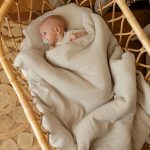 Muslin Baby Bedding Set <b> with filling 100x135 cm </b> <em> Warm Beige </em> - Image 8