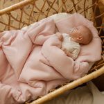Muslin Baby Bedding Set <b> with filling 75x100 cm </b> <em> Warm Beige </em> - Image 6