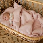 Muslin Baby Bedding Set <b> with filling 75x100 cm </b> <em> Warm Beige </em> - Image 7