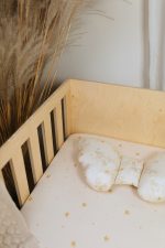 Cotton Baby Bed Fitted Sheet <b> 140x70 cm</b><em>  Angel Dust </em> - Image 11