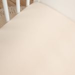 Cotton Baby Crib <b>Fitted Sheet 90x60 cm</b><em>Beige</em> - Image 7