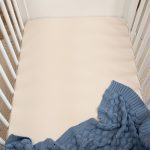 Cotton Baby Crib <b>Fitted Sheet 90x60 cm</b><em>Beige</em> - Image 9